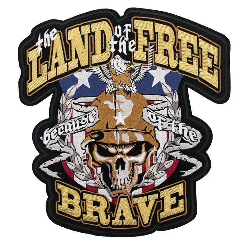 

DIY Embroidery Cool PUNK Motorcycle Applique Ironing Clothing Sewing Supplies Decorative Badges Patches