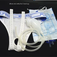 silicone urinary drainage bag urine collection bag with anti reflux chamber 1000ml 2000ml bag for men elderly women