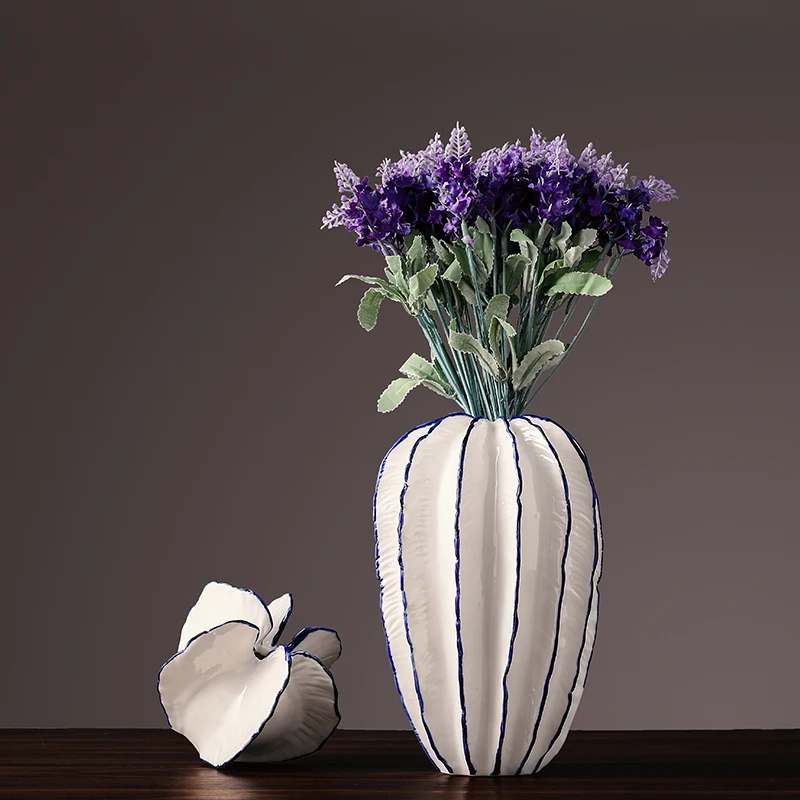 

Modern Minimalist Ceramic Vase Decoration Creative Countertop Tv Cabinet Flower Arrangement Vase Decoration Carambola Vases
