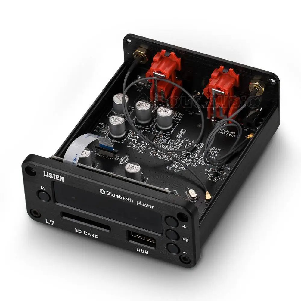 Nobsound HiFi Bluetooth 5,0 приемник DAC стерео аудио предусилитель USB музыкальный плеер fm-радио усилитель для наушников поддерживает u-диск SD