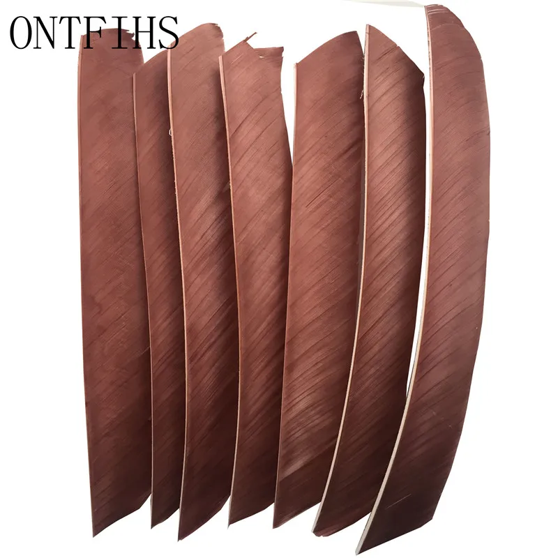 50 шт./лот разноцветные Fletches из натурального пера индейки полная длина | Спорт и