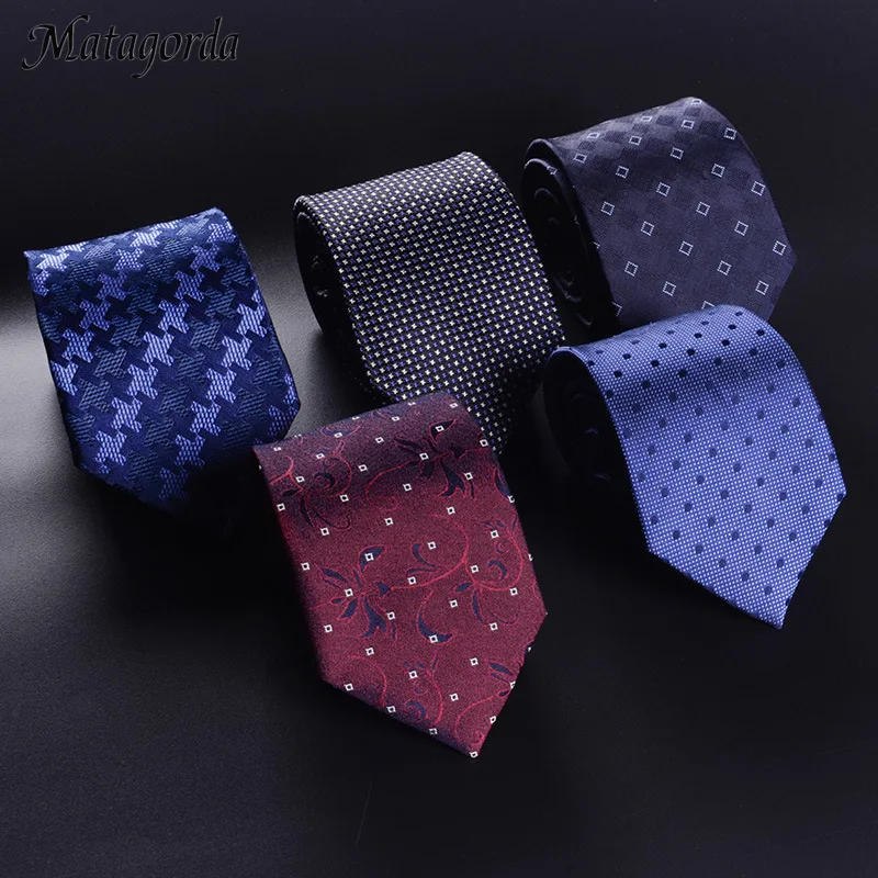 

Upscale 100% Silk Tie Men Tie 8cm Business Wedding Groom Necktie Neckwear Formal Gravata Father's Gift Formal Dress Accessory