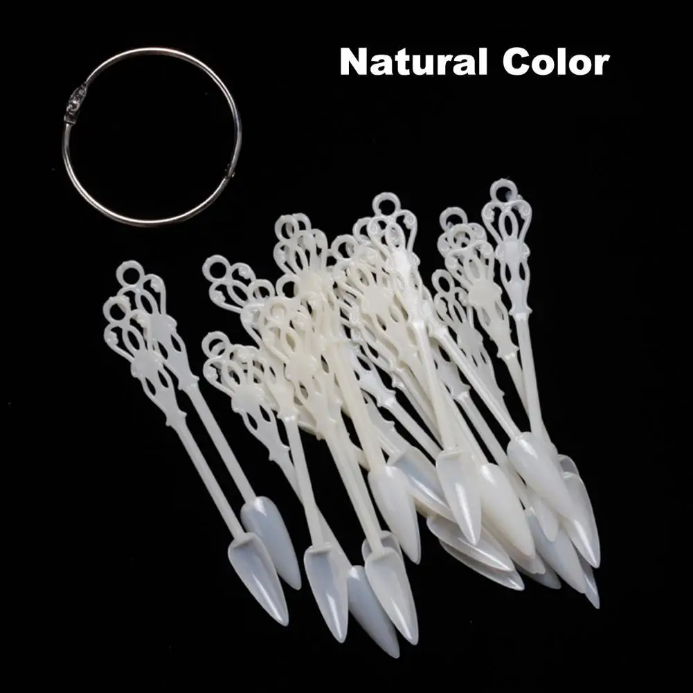 

Transparent 24Pcs/Set Delicate Lightweight Nail Fan Tip Good Ductility Artwork Making Supplies