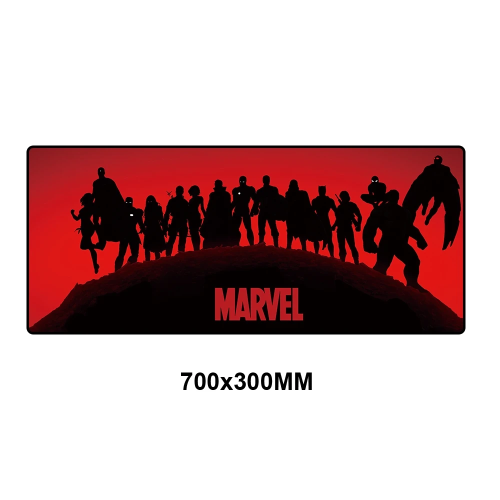 С логотипом комиксов Marvel коврик для мышки в стиле аниме компьютерный игровой коврик для мыши Клавиатура геймер ноутбук мультфильм коврик стол с мышкой PC Большой стол защита - Цвет: MWMH-005