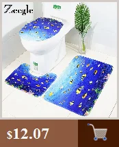 Zeegle Undersea World напечатанные коврики для ванной комнаты 3 шт. коврик для ванной комнаты нескользящий коврик для туалета Впитывающий Коврик для ванны коврик для ванной комнаты