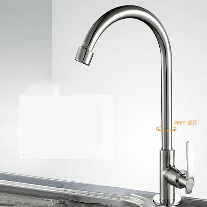 

Spray Brushed Nickel Stream Handle Kitchen Faucets Silver Single Pull Out Practical Kitchen Tap Single Hole