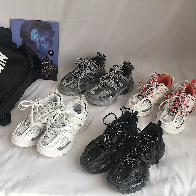 Кроссовки женские на платформе и высоком каблуке повседневная прогулочная обувь