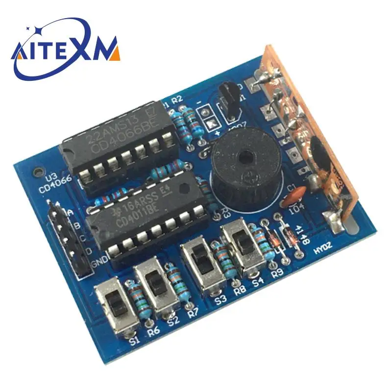 16 Music Sound Box BOX-16 Board 16-Tone Electronic Module DIY Kit Parts Components Soldering Practice Learning Kits for Arduino |