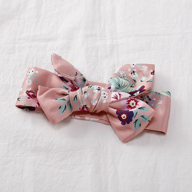 

Autumn Baby Girl Set Long Flare Sleeve Tops Floral Trousers Headband Outfits Clothes For Baby Girls