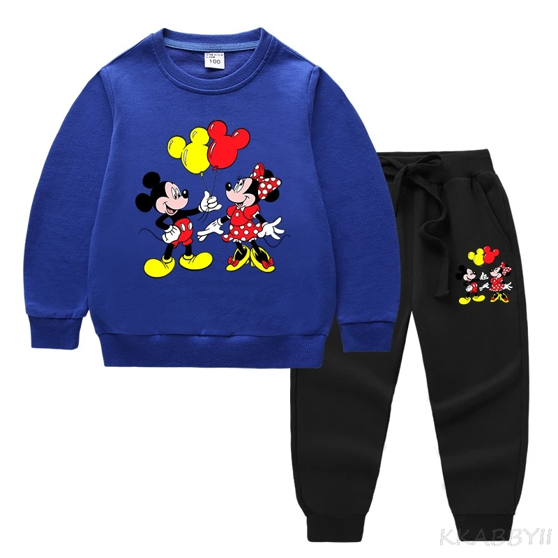Детская одежда Disney Minnie детские свитеры и брюки комплект из 2 предметов с длинным