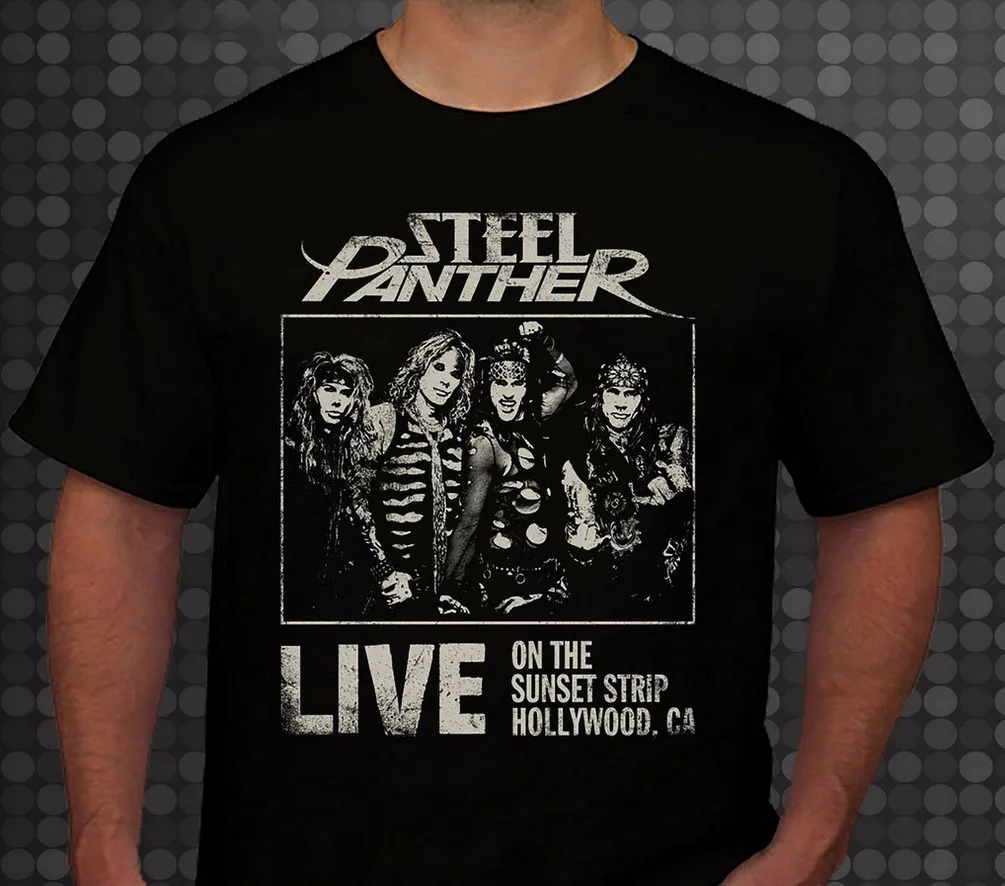 Стальная Пантера-американская глэм металлическая полоса-футболка Размеры S до 6XL