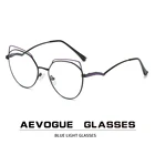 Очки компьютерные AEVOGUE AE1026, кошачий глаз, металлическая оправа