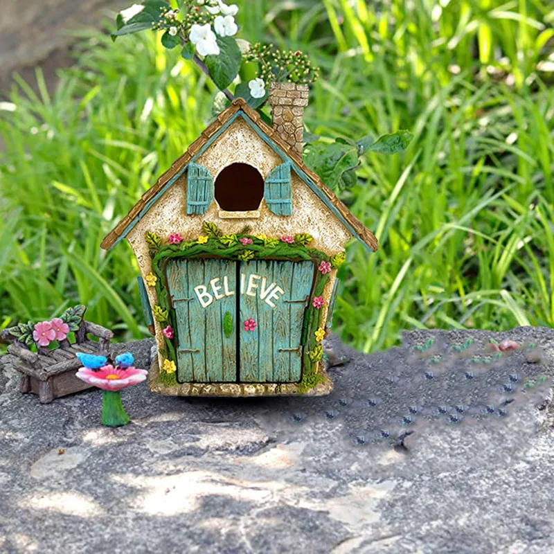 

Resin Miniature Decor Kit Fairy Garden Style Gardening Accessories Gifts For Christmas Yard Decor Figurines Outdoor He