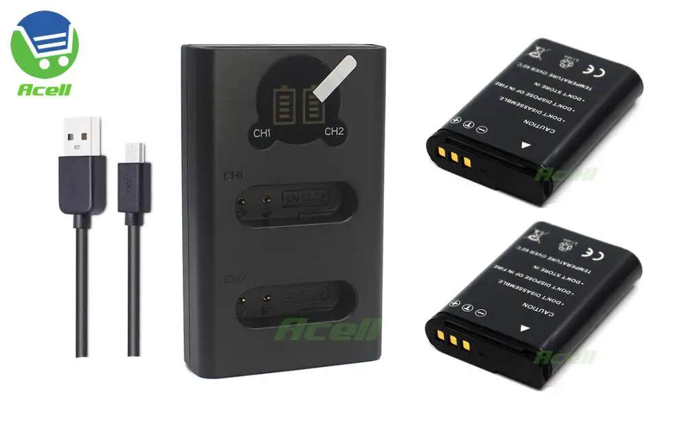 EN-EL23 RU EL23 Батарея для Nikon COOLPIX B700 P900s P900 P610s P610 P600 S810c Камера - Color: 2Battery 1Bi-Charger