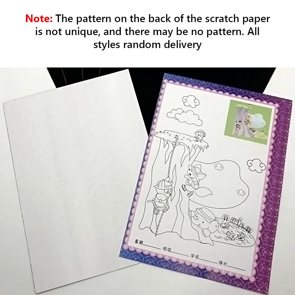 

5/20/30/40Pcs 16k Rainbow Scratch Art Mini Notes With Wooden Stylus Scraping Drawing Toys Arts And Crafts For Kids Boys Girls