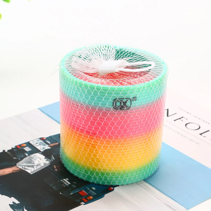 Пластиковые пружинные детские игрушки Радужный круг Детские интеллектуальные