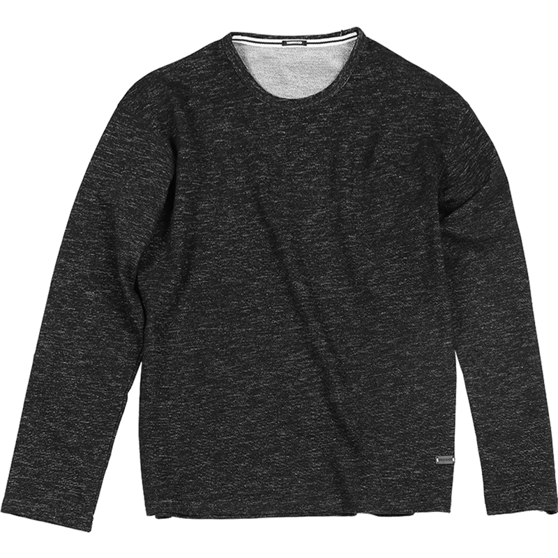 SIMWOOD Мужская футболка с длинным рукавом осень зима 2020 меланжевые топы высокого