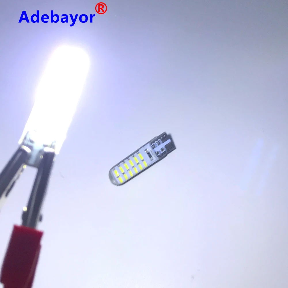 4 шт. силиконовые светодиодсветодиодный лампы T10 W5W 192 168 501 24SMD 24 SMD 3014|Сигнальная