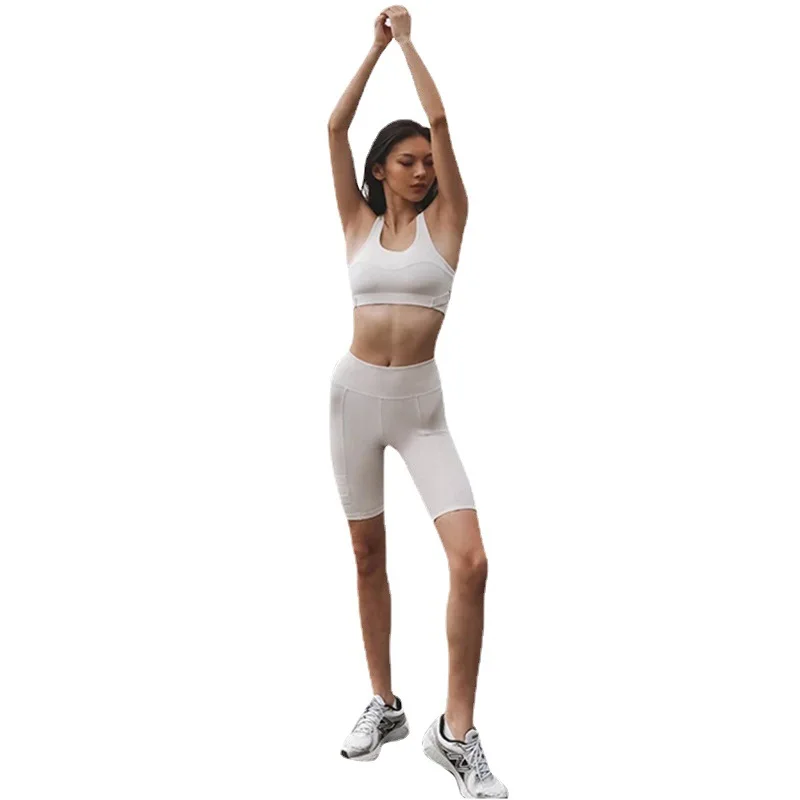 

Seamless Sport Set Women Bra And Short Pants Sportswear 2 Piece Workout Outfit Active Fitness Suit Yoga Gym Sets Gym Clothes