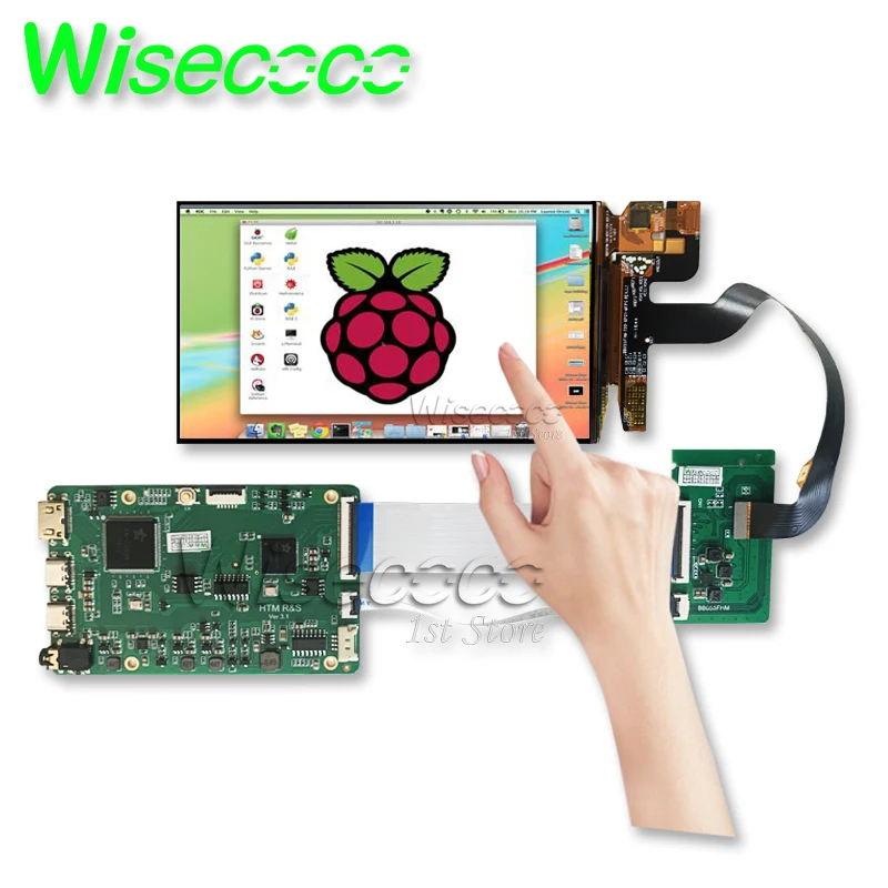 

Wisecoco 5.5 Inch Raspberry Pi 4 3B+ AMOLED Display 1920*1080 OLED Capacitive Touch Screen For PS4 Game Console CameraTV Box