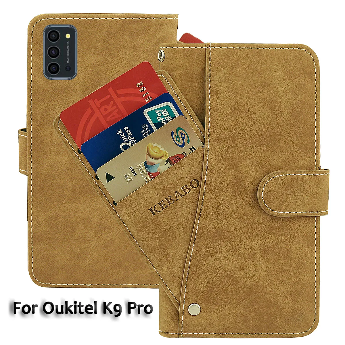 Винтажный кожаный кошелек Oukitel K9 Pro чехол с откидной крышкой 6 95 дюйма