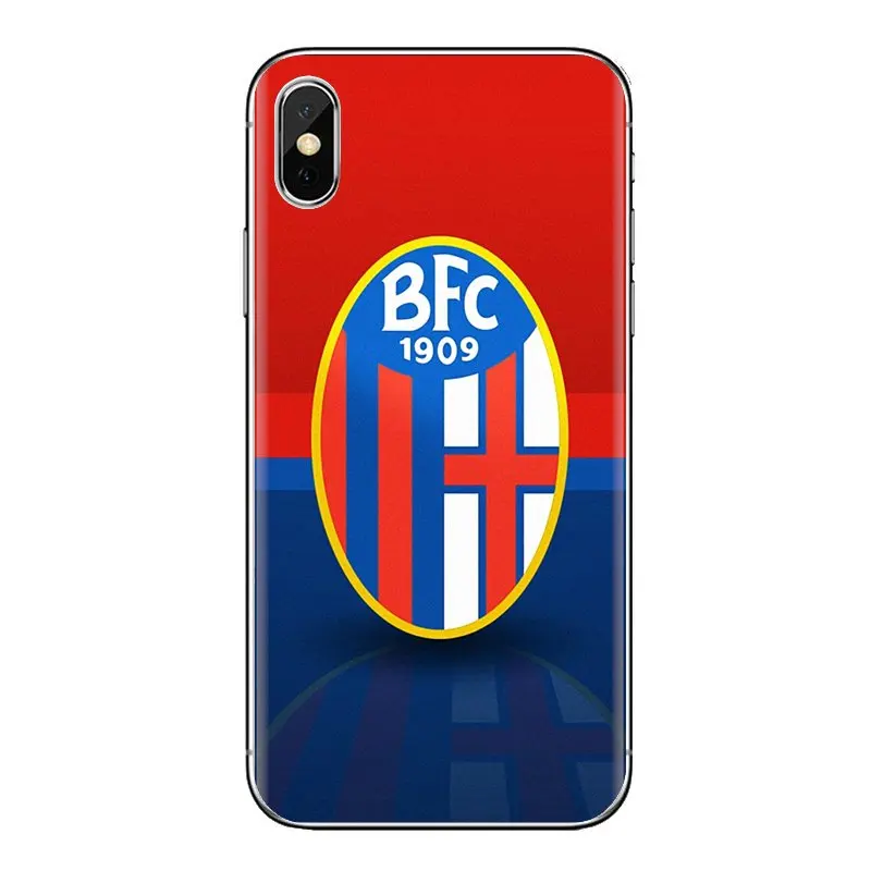 Мягкие чехлы для футбольной команды Болонья fc iPhone XS Max XR X 4 4s 5 5S 5C SE 6 6S 7 8 Plus samsung Galaxy