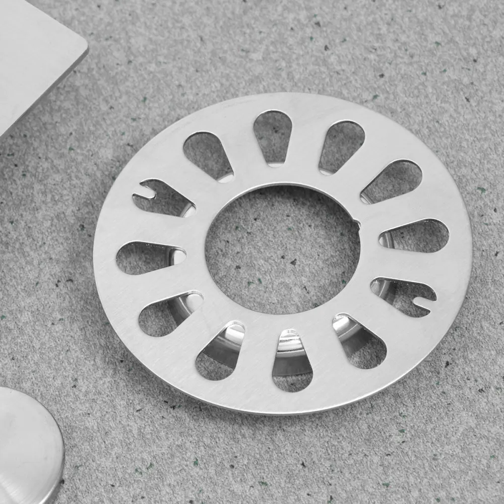 

Fashion Bathroom Drain Cover Durable Stainless Steel Shower Drain Cap with Lid for Floor Laundry Kitchen Bathroom(Compatible wit