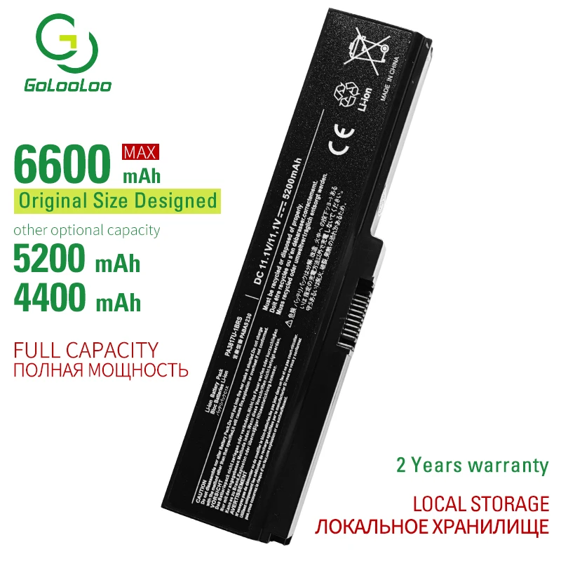 Новый аккумулятор для ноутбука Toshiba Satellite A660 C640 C650 C655 C660 L510 L630 L640 L650 U400 PA3817U-1BRS 6C |