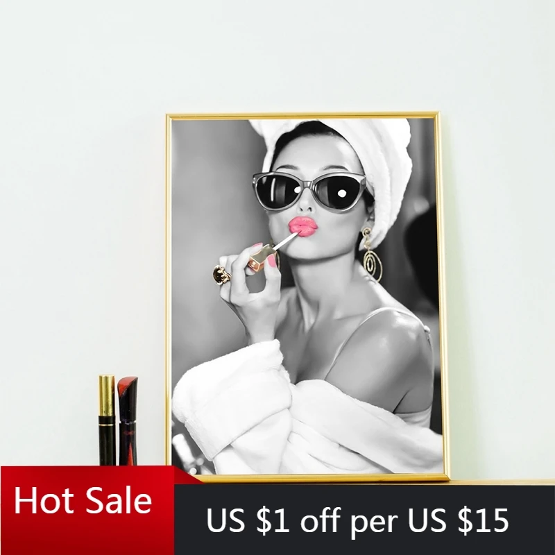 Портрет британской богини модная Художественная Картина на холсте Постер