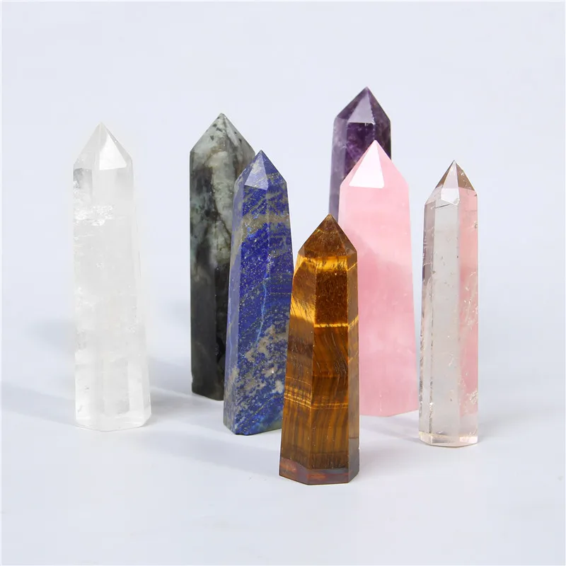 Натуральный лабрадорит аметисты Лапис лазуль розовый камень кварц точка башня
