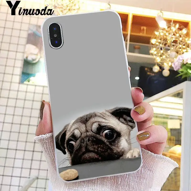 Motirunner Animal Cute Pug Dog DIY Painted Phone Case For IPhone X XS MAX 6 6S 7 7plus 8 8Plus 5 5S XR 10 11 Pro Max | Мобильные