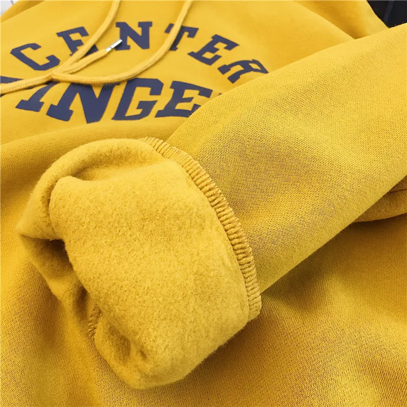 

Hoodies Women Large Size Leisure Letter Printed Long Sleeve Hooded Womens Pullover Soft Cotton Korean Style Ladies Sweatshirts