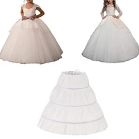 new a line 3 hoops children kid dress bridal petticoat crinoline underskirt wedding accessories for flower girl