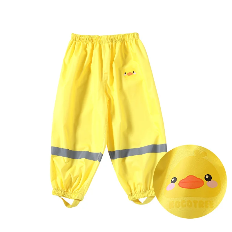 Детские дождевые брюки в Корейском стиле водонепроницаемые для мальчиков и