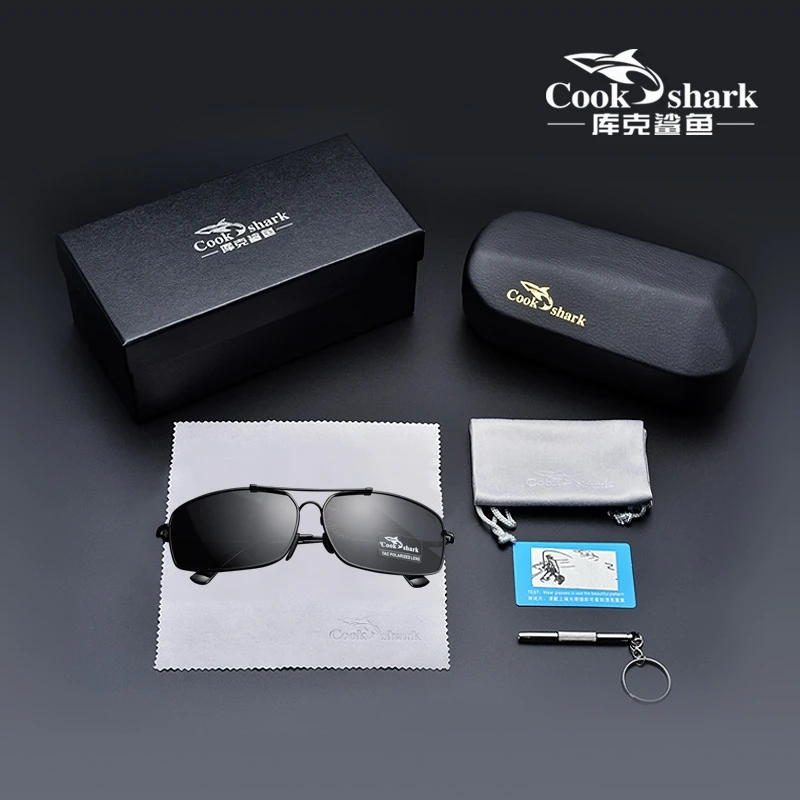 

Cook Shark 2020 Men's Sunglasses Men's hipsters Driving Polarizers Sunglasses Drivers Driving Glasses