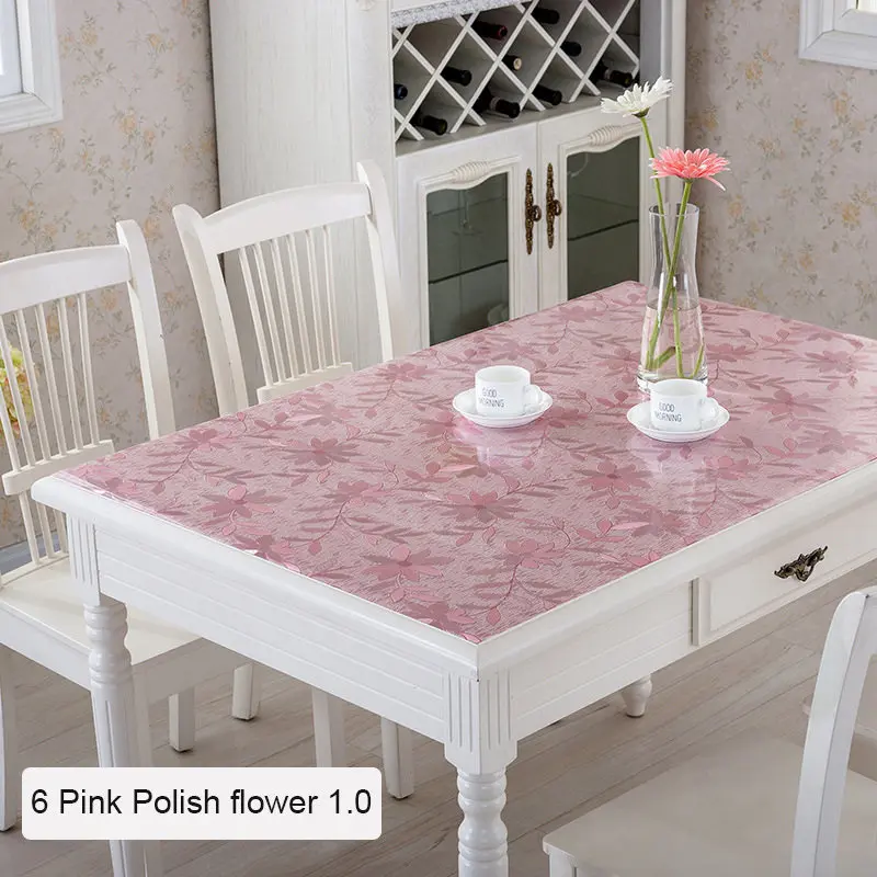 скатерть на стол гибкое стекло жидкое 1 мм мягкая стеклянная ПВХ для