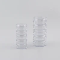 1pc 5g 10g empty stackable jars loose power pot eye shadow powder small container nail art portable bottles 5 layers jar