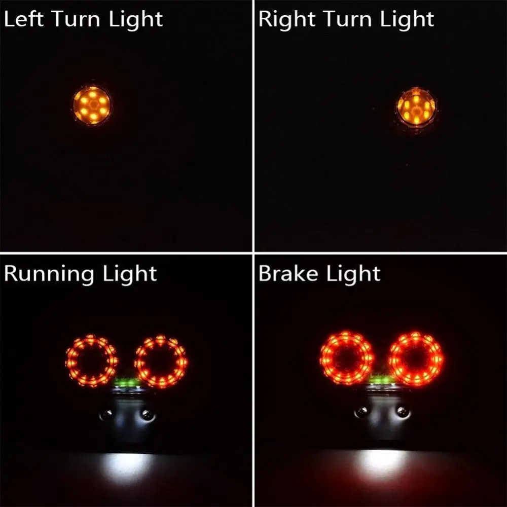 

85% Hot Sales! 12V LED Universal Motorcycle Turn Brake DRL Signal Indicator Light Decor Lamp