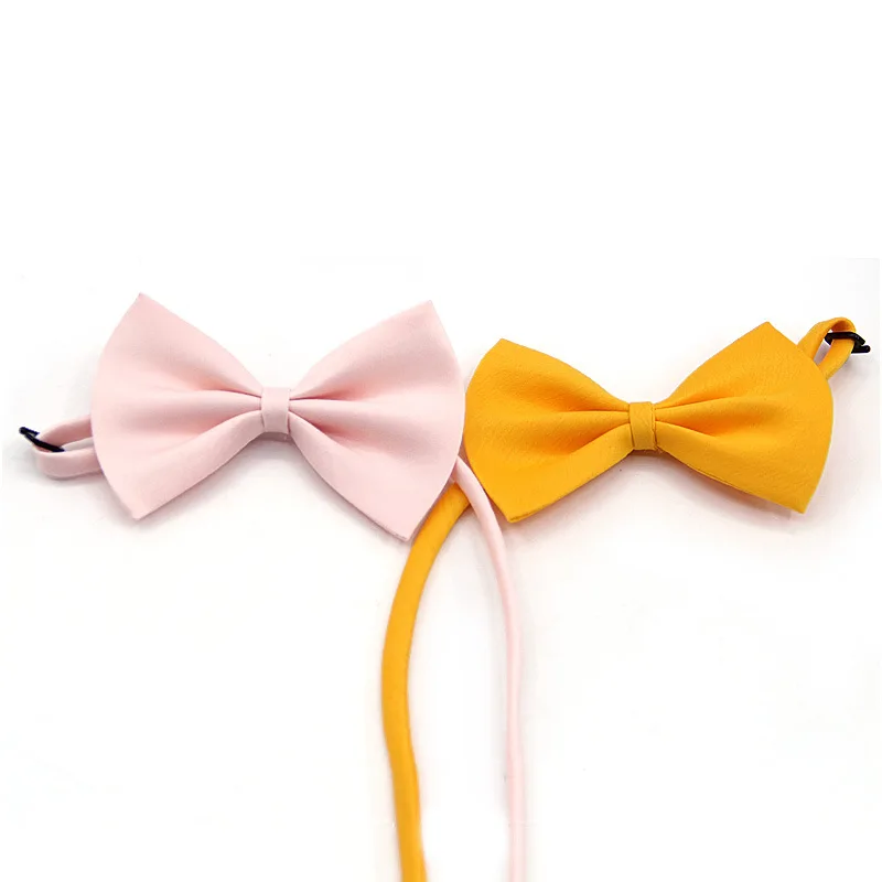 Детский однотонный галстук бабочка для мальчиков классические аксессуары