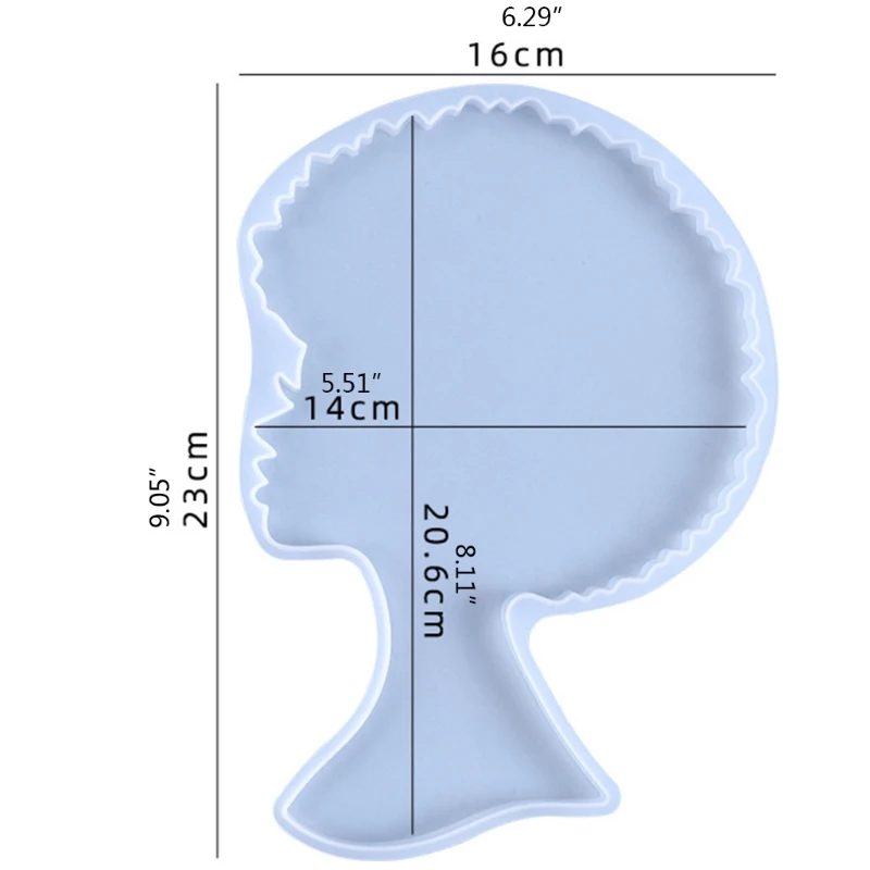 Африканский женский поднос из смолы форма для Африканской богини силиконовая