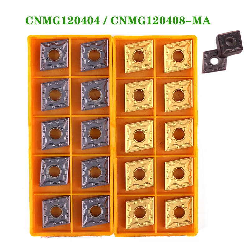 Токарная пластина, твердосплавная втулка CNMG120408, CNMG120404, VP15TF, US735, UE6020, для токарных станков с ЧПУ, 10 шт