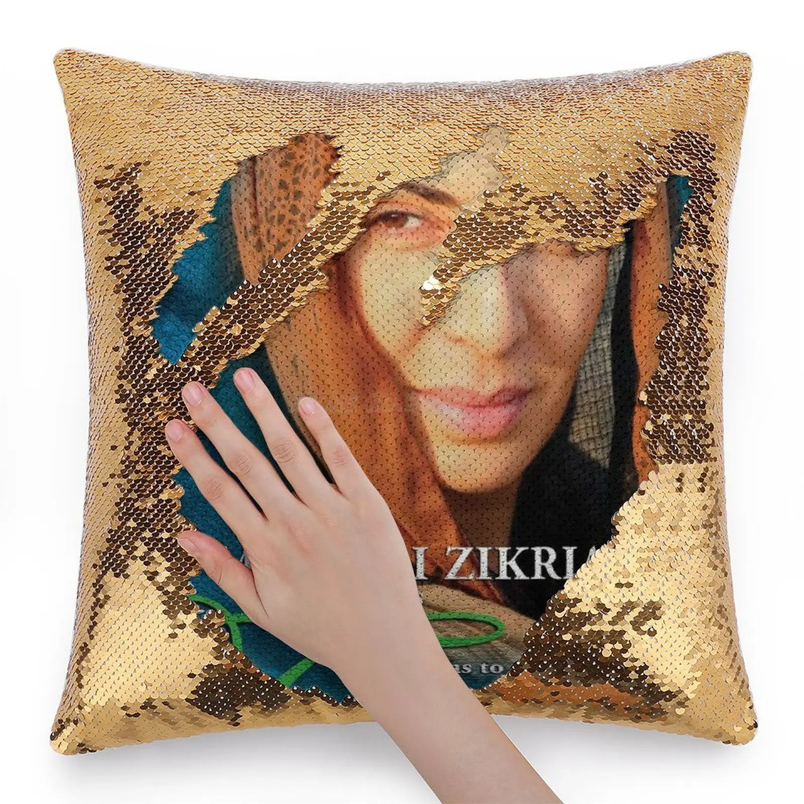 Fatima Sequin Pillowcase Magical Cushions Cover 40X40cm Mermaid Filipino Romance Ofw Foreign Woman Beautiful Afghan Noriel Moral | Дом и сад