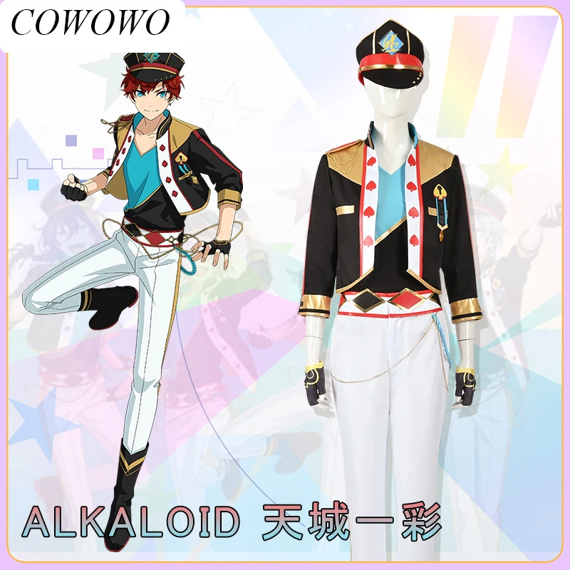 

COWOWO [индивидуальный заказ] аниме ансамбль звезды алкалоид Amagi Hiiro игровой костюм Великолепная униформа косплей костюм для ролевых игр искусственная кожа