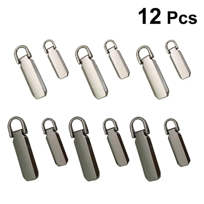 12 шт. в упаковке, 2 Размеры молния крепёжные приспособления для ремонта язычки мгновенный комплект брюк Repacement формованные ползунки DIY Швейные аксессуары NO.3 NO.5 молния A2
