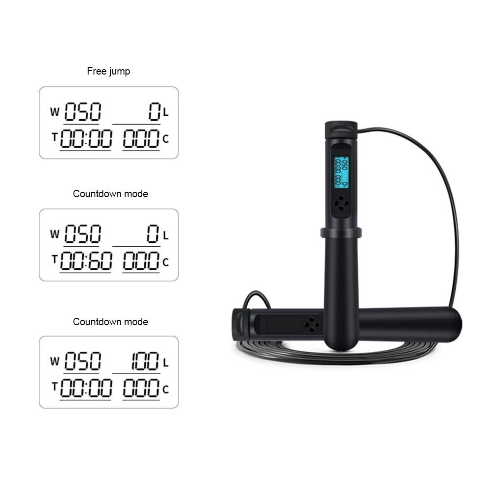 

Gym Portable Electronic Jumping Rope Kids Training Adjustable PVC Boxing With Counter Home Digital For Fitness Adult Lose Weight