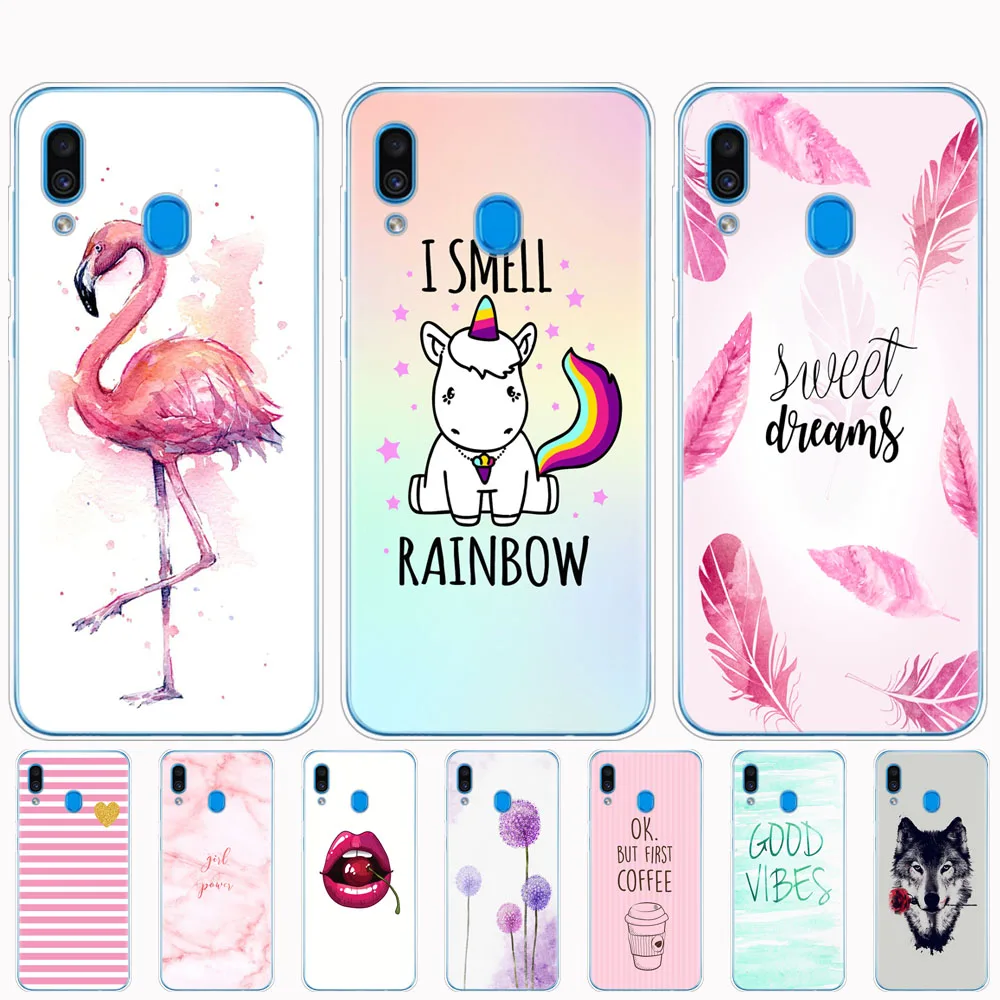 Чехол для Samsung Galaxy A20 чехол A20E силиконовая задняя крышка A 20 2019 A205F A202F мягкие