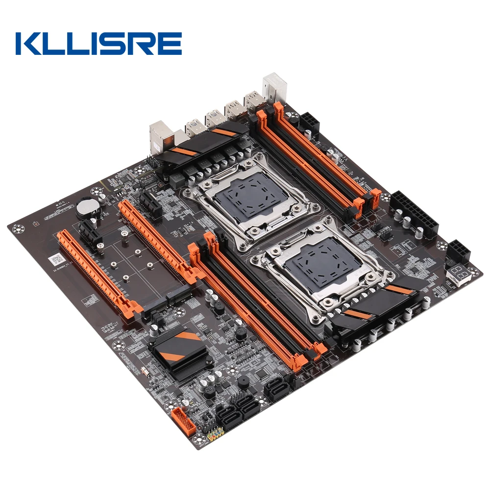 Материнская плата Kllisre X99 с двойным процессором LGA 2011 v3 USB3.0 SATA3 двумя процессорами