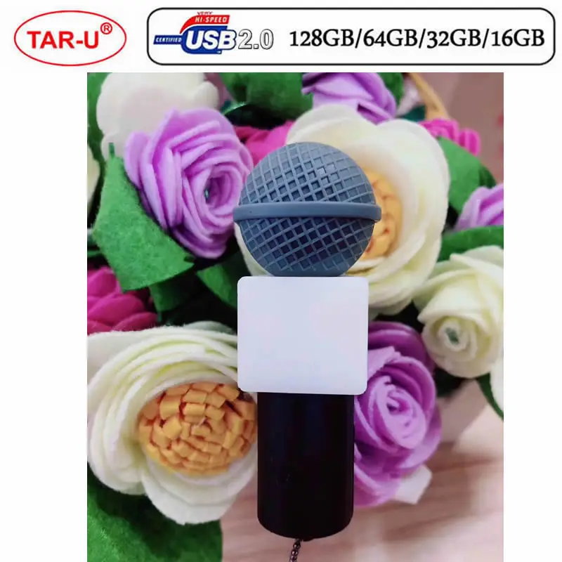 64 Гб мягкий пластиковый микрофон карту флэш-памяти с интерфейсом usb 32GB