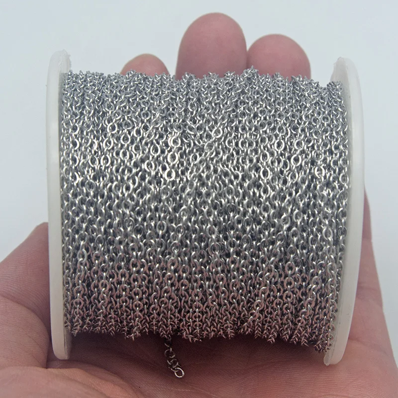 Цепочка для кабелей из нержавеющей стали 5 м/лот золотистая цепочка россыпью 1 мм 2