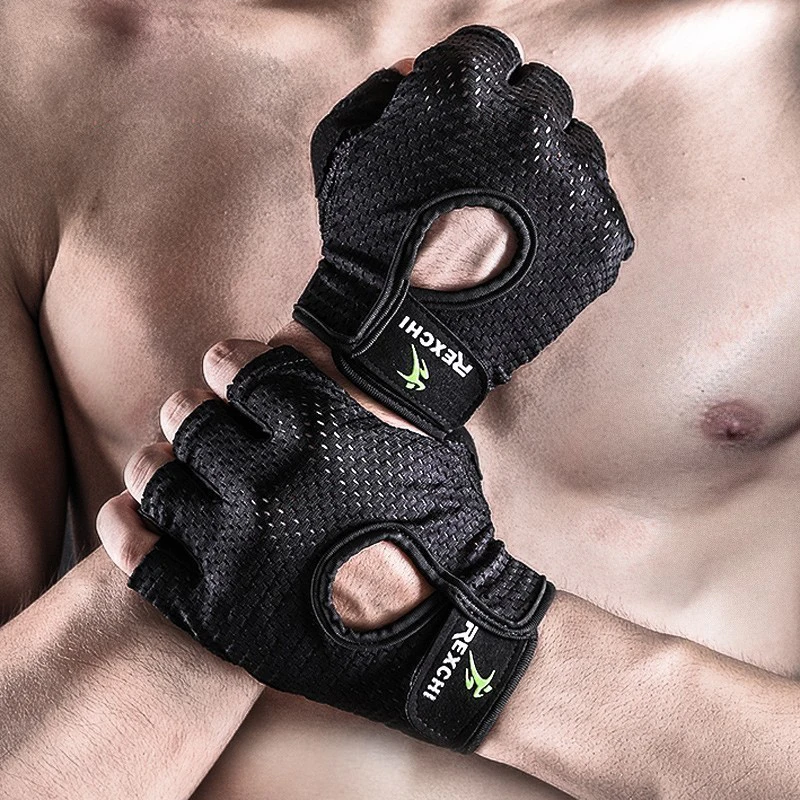 Перчатки для тренажерного зала фитнеса мужчин женщин занятий спортом на